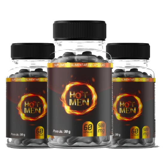 Kit com 3 potes de HOTMEN